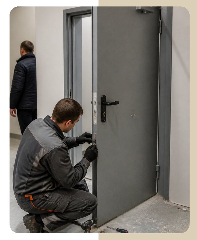 Ремонт противопожарной двери в Приморско-Ахтарске по цене 6590 р. | ДвериЛегко-Прр