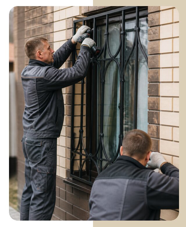 Установка решеток в дом в Приморско-Ахтарске по цене от 3548 р. | ДвериЛегко-Прр